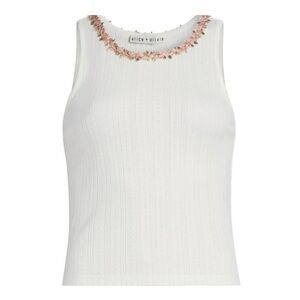 Alice + Olivia Allen Pointelle Tank